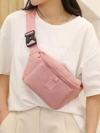 Trendy Chest Bag Women's Casual Fashion Simple Waist Bag Waterproof Cashier Mobile Phone Bag
