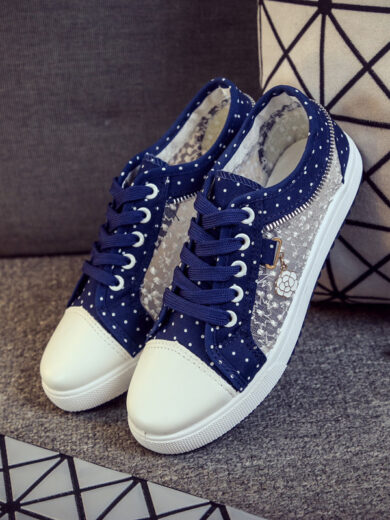 Canvas Shoes Women Korean Style Low-top Casual Shoes Flat Bottom Shoes Women - Image 3