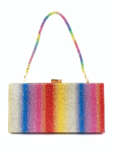 Hot Diamond Rainbow Bag Women's Dinner Handheld Bag - Image 5