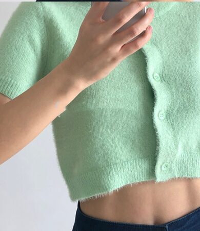 Mohair knit top - Image 4