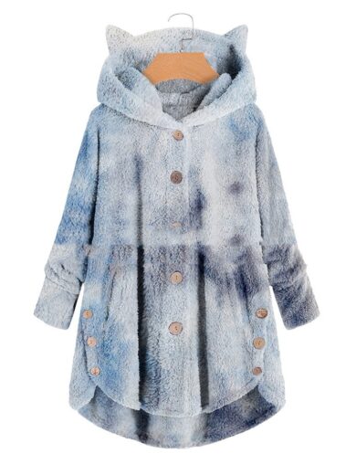 Hooded Buckle Loose Casual Women's Pajamas - Image 4