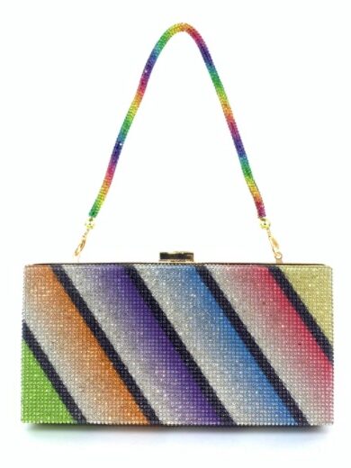 Hot Diamond Rainbow Bag Women's Dinner Handheld Bag - Image 6