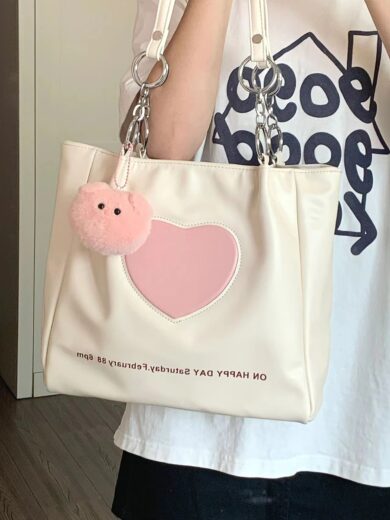 Women's Cute Simple Large Capacity Shoulder Bag - Image 8
