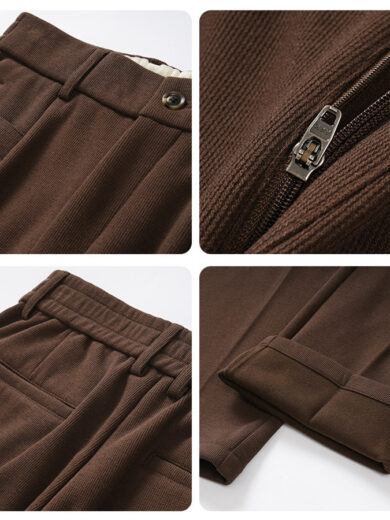 Men's Woollen Trousers Men's Loose Straight - Image 5