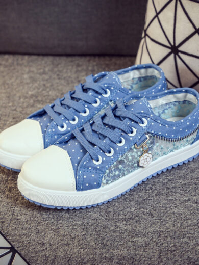 Canvas Shoes Women Korean Style Low-top Casual Shoes Flat Bottom Shoes Women - Image 5