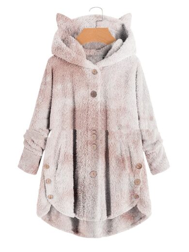 Hooded Buckle Loose Casual Women's Pajamas - Image 5