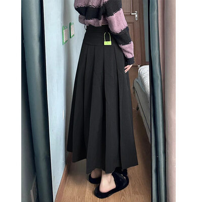 Grey Suit Skirt High Waist For Women - Image 2