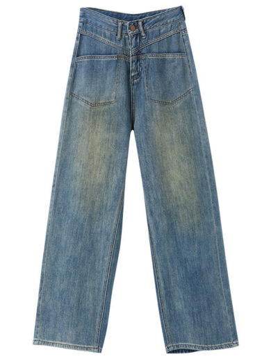 High Waist Loose And Slimming Korean Style All-match Mopping Straight-leg Trousers - Image 2