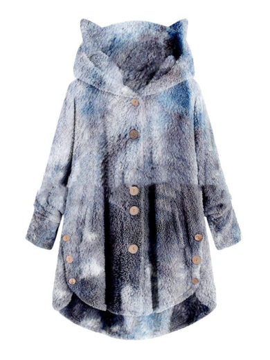 Hooded Buckle Loose Casual Women's Pajamas - Image 6
