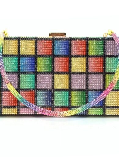 Hot Diamond Rainbow Bag Women's Dinner Handheld Bag - Image 4