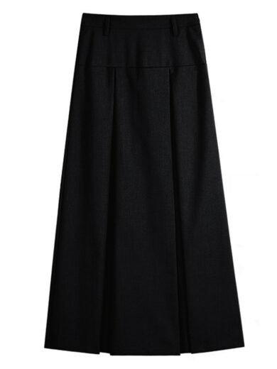 Grey Suit Skirt High Waist For Women - Image 5